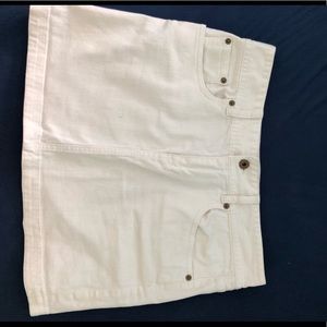 Jcrew size 6 white denim skirt